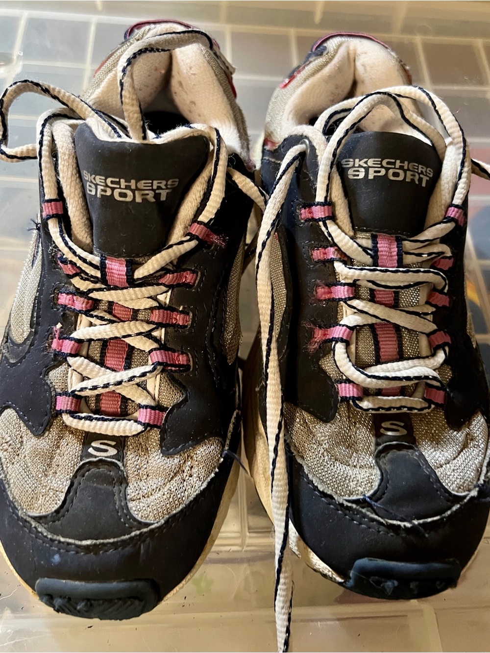 Skechers Sport Black and Pink girls Athletic Sneakers